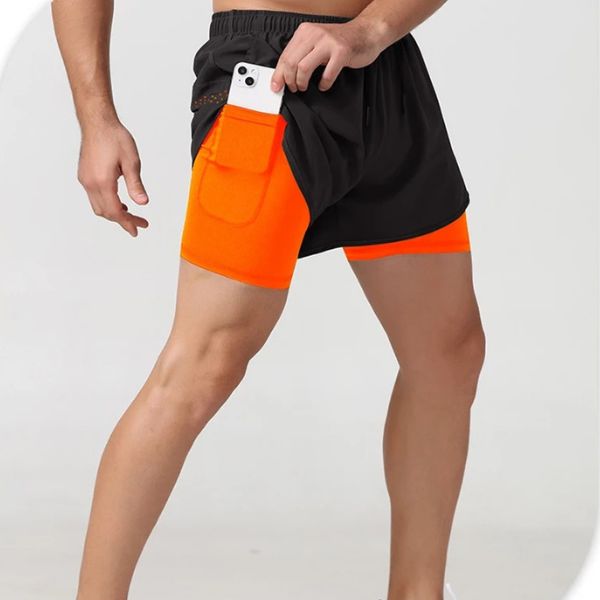 Pantaloneta Premium Dryfit 2 en 1 con Licra Interior